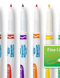 Crayola Ultra Clean Washable Markers, Fine Line Marker Set, Gift for Kids, 40 Count
