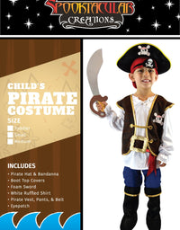Spooktacular Creations Boys Pirate Costume for Kids Deluxe Costume Set
