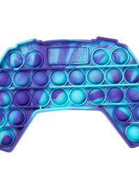 WQFXYZ Pop Push it Game Controller Shape Fidget Toy, Autism Special Needs Stress Relief, Anti-Anxiety Tie Dye Sensory Fidget Toy for Kids Adults
