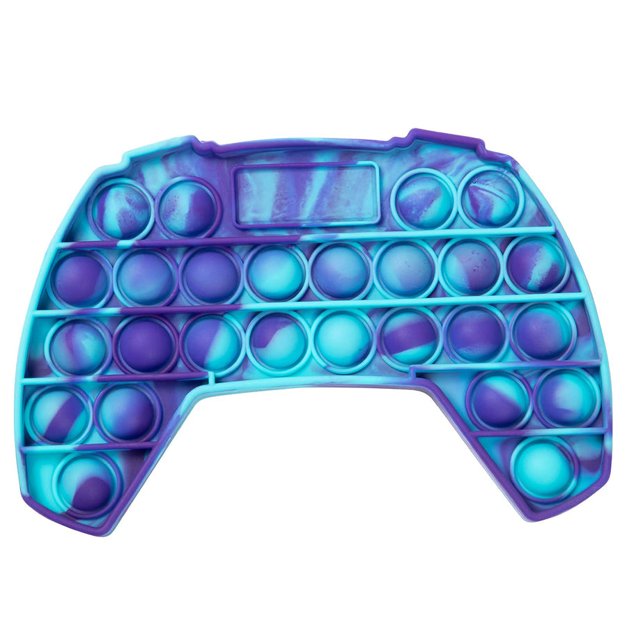 WQFXYZ Pop Push it Game Controller Shape Fidget Toy, Autism Special Needs Stress Relief, Anti-Anxiety Tie Dye Sensory Fidget Toy for Kids Adults