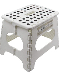 Super Strong Folding Step Stool - 11" Height - Holds up to 300 Lb - The Lightweight Foldable Step Stool is Sturdy Enough to Support Adults and Safe Enough for Kids
