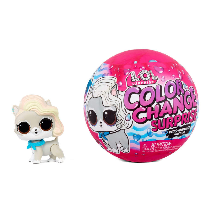 LOL Surprise Color Change Pets 2 Pack Exclusive with 6 Surprises Including Outfit, Accessories, Color Change Ball- Collectible Doll Toy, Gift for Kids, Toys for Girls Boys Ages 4 5 6 7+ Years Old
