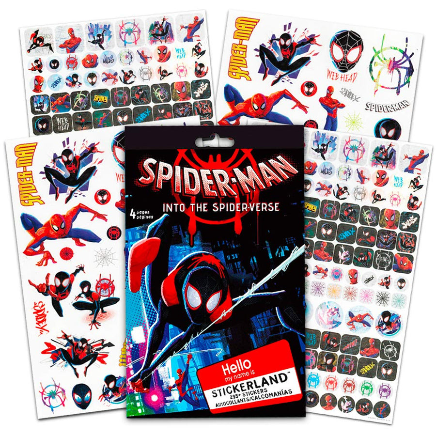Marvel Spiderman Coloring Book Bundle with Over 300 Bonus Spiderman Stickers