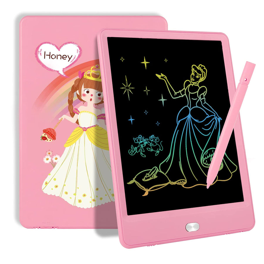 TEKFUN Toddler Toys Age 2-4 Girls Gifts for 3 4 5 6 7 Year Old, LCD Writing Tablet Drawing Board 8.5" Colorful Drawing Pad for Kids Doodle Board, Educational School Birthday Toys for 3-8 Little Girls