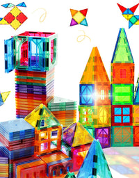Magnetic Tiles Building Blocks STEM Magnet Blocks Toys for 3+ Year Old Boys and Girls,Educational Toy Gifts for Toddlers Kids Develop Children's Ability to Observe,Imagine,Practice.
