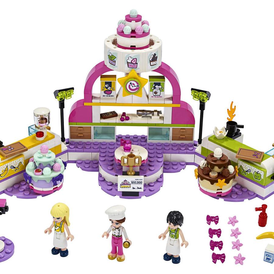 LEGO Friends Baking Competition 41393 Building Kit, Set Baking Toy, Featuring 3 Friends Characters and Toy Cakes (361 Pieces)