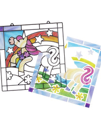 Melissa & Doug Stained Glass Made Easy Craft Kit - Unicorn
