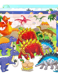 Wooden Jigsaw puzzles for kids ages 3-5 Year Old 30 Piece Colorful Wooden Puzzles for Toddler Children Learning Educational Puzzles Toys for Boys and Girls Set for Kids 3 4 5 6 Year Old (6 Puzzles)
