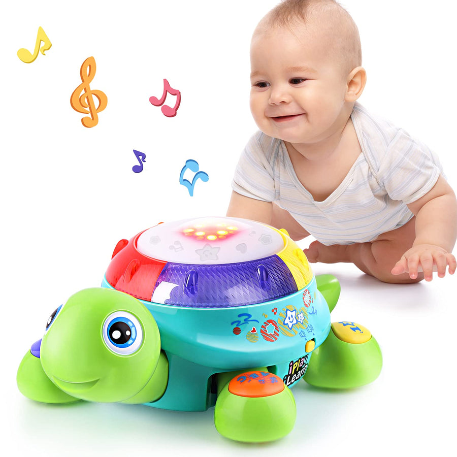 Musical Turtle Toy, English Spanish Learning, Electronic Toys W/ Lights and Sounds, Early Educational Development Birthday Gift 6 7 8 9 10 11 12 Months, 1 2 Year Olds Baby Infants Toddlers Boys Girls