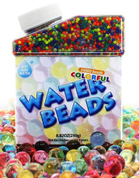 UMIKU Water Beads 50000 Soft Beads Rainbow Mix Water Growing Balls for Kids Tactile Sensory Toys Home Décor
