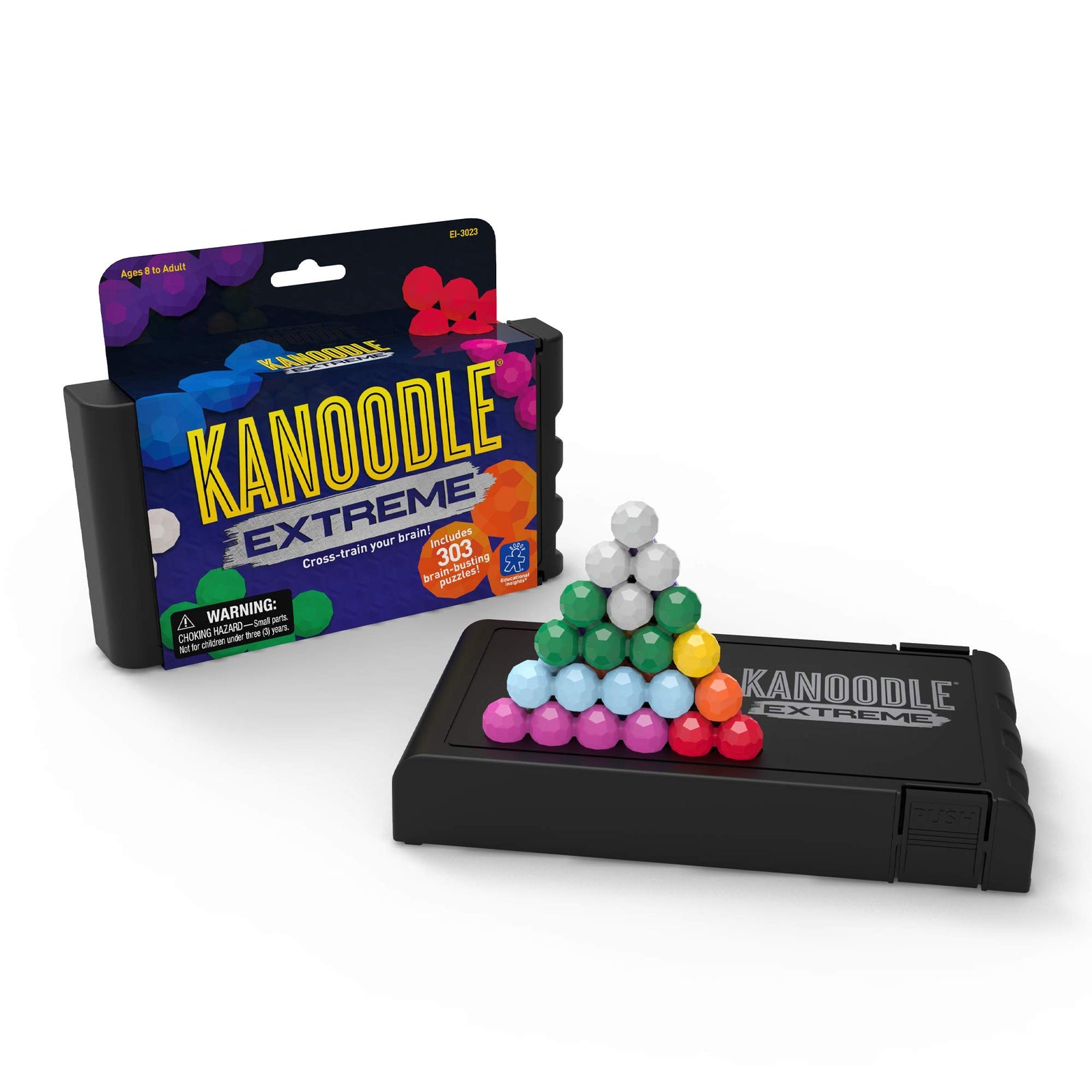 Educational Insights Kanoodle Extreme Puzzle Game, Stocking Stuffer for Adults, Teens & Kids, 2-D & 3-D Puzzle Game, Over 300 Challenges, Ages 8+