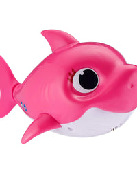 Robo Alive Junior Baby Shark Battery-Powered Sing and Swim Bath Toy by ZURU - Baby Shark (Yellow)
