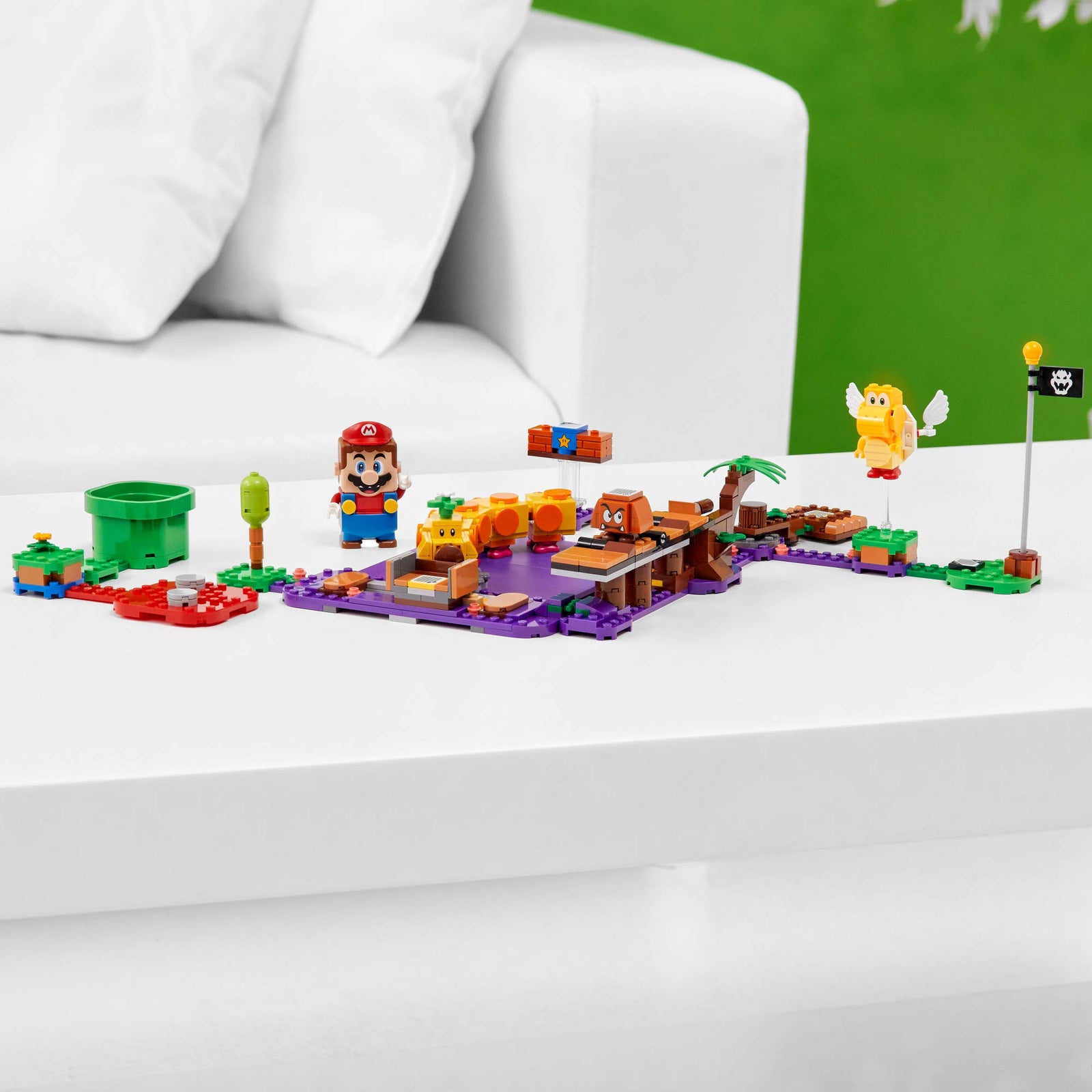 LEGO Super Mario Wiggler’s Poison Swamp Expansion Set 71383 Building Kit; Unique Gift Toy Playset for Creative Kids, New 2021 (374 Pieces)