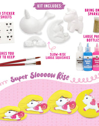 Unicorn Gifts for Girls. Arts & Crafts Paint Your Own Rainbows & Awesomeness Squishies DIY Kit. Gifts for Girls Top Christmas Toys. Includes Large Slow-Rise Squishies (Unicorn Squishy Kit)
