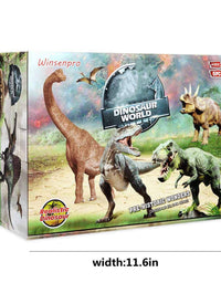 Winsenpro 5PCS Jumbo Dinosaur Set,13” Realistic Looking Dinosaur Toy Set for Party Gift,Boys Girls Children's Birthday Gifts (5PCS Dinosaurs)

