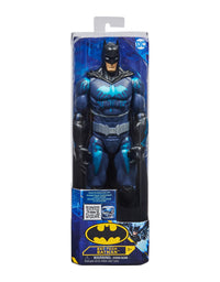 DC Comics Batman 12-inch Bat-Tech Action Figure (Black/Blue Suit), Kids Toys for Boys Aged 3 and up
