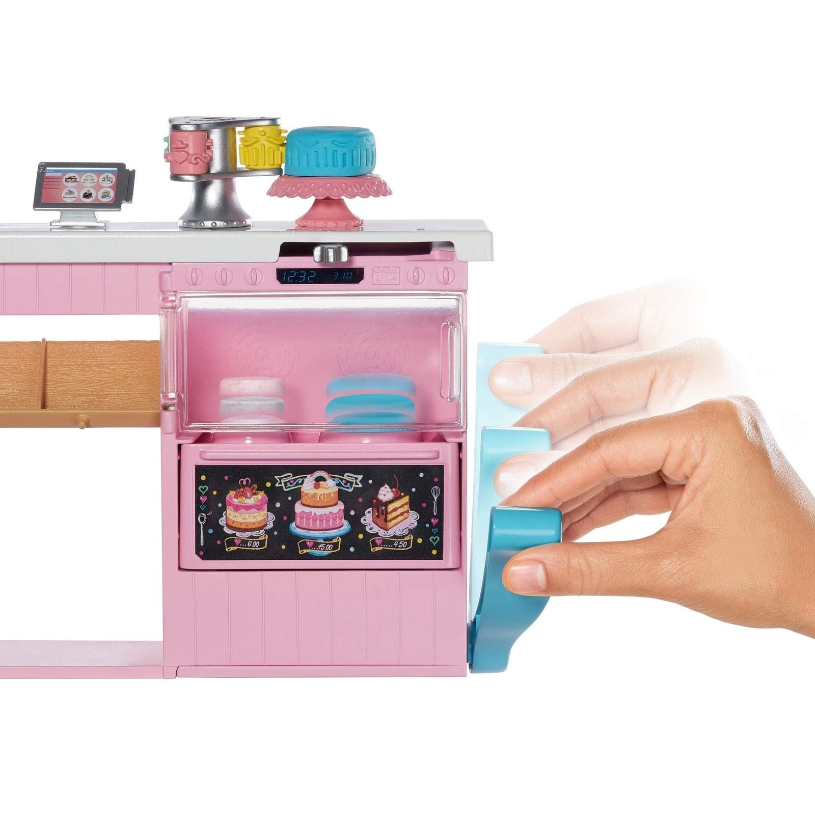 Barbie Cake Decorating Playset with Blonde Doll, Baking Island with Oven, Molding Dough and Toy Icing Pieces for Kids 4 to 7 Years Old [Amazon Exclusive]