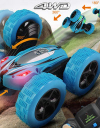 Remote Control Car RC Cars - Drift High Speed Off Road Stunt Truck, Race Toy with 2 Rechargeable Batteries, 4 Wheel Drive, Cool Birthday Gifts for Boys Age 6 7 8 9 10 11 Year Old Kids Toys
