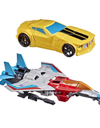 Transformers Toys Heroes and Villains Bumblebee and Starscream 2-Pack Action Figures - for Kids Ages 6 and Up, 7-inch
