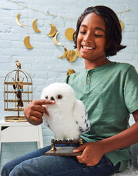 Wizarding World Harry Potter, Enchanting Hedwig Interactive Owl with Over 15 Sounds and Movements and Hogwarts Envelope, Kids Toys for Ages 5 and up, Multicolor
