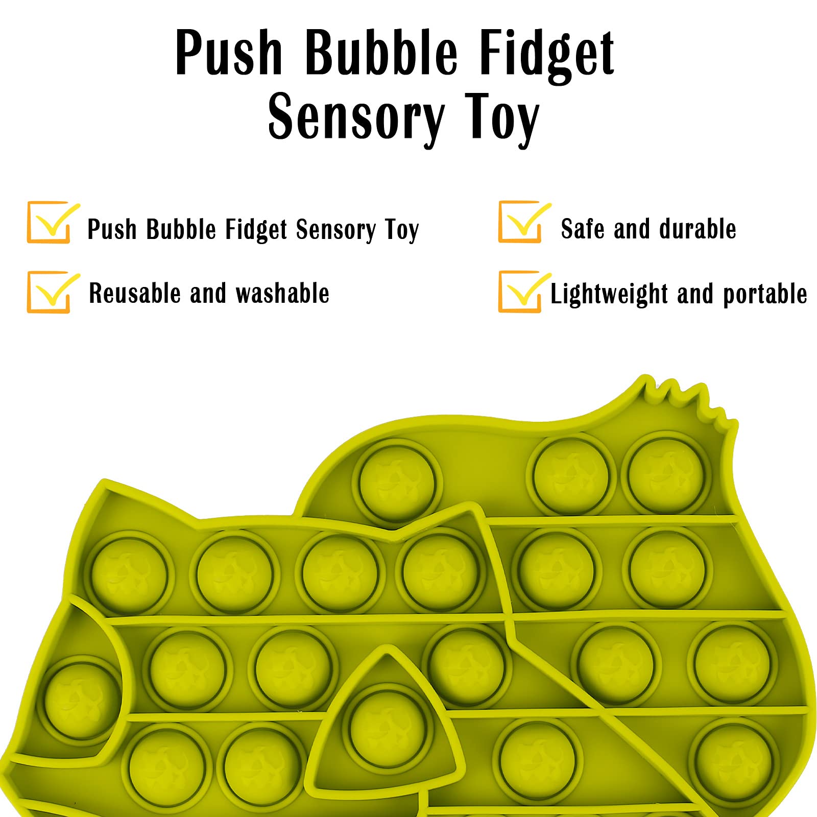 IGINOA 4 Packs Pop Poop Fidget Toy, Animal Sensory Anxiety Stress Relief Satisfying ADHD Cheap Bubble Figetget Po Popper Figit Set, Fidgettoys Poppop Gift