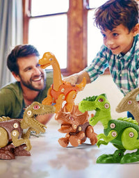 Jasonwell Kids Building Dinosaur Toys - Boys STEM Educational Take Apart Construction Set Learning Kit Creative Activities Games Birthday Gifts for Toddlers Girls Age 3 4 5 6 7 8 Years Old (5PCS)

