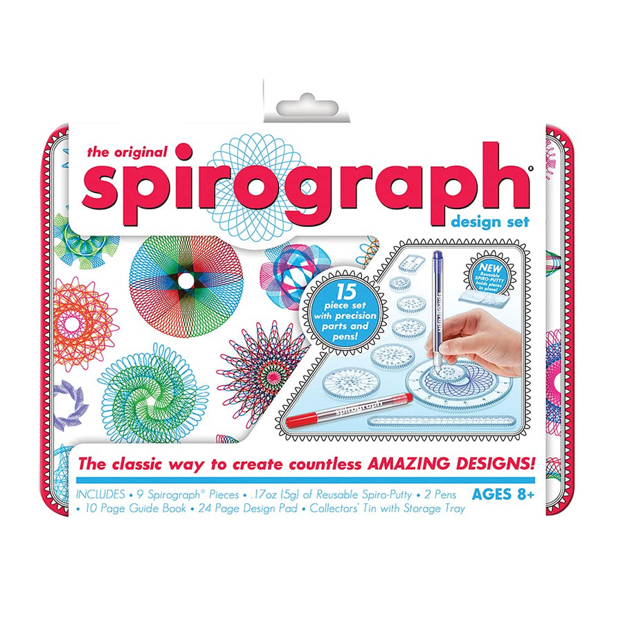Spirograph Design Set Tin -- Classic Gear Design Kit in a Collectors Tin -- for Ages 8+
