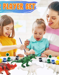 FUNZBO Kids Crafts and Arts Set Painting Kit - Dinosaurs Toys Art and Craft Supplies Party Favors for Boys Girls Age 4 5 6 7 Years Old Kid Creativity DIY Gift Set
