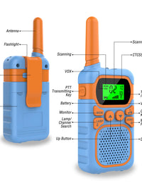 Kids Walkie Talkies with 22 Channels & 3 Mile Range, ITSHINY Walkie Talkies for Kids [3 Pack] with Backlit LCD Flashlight Birthday Toys Gifts
