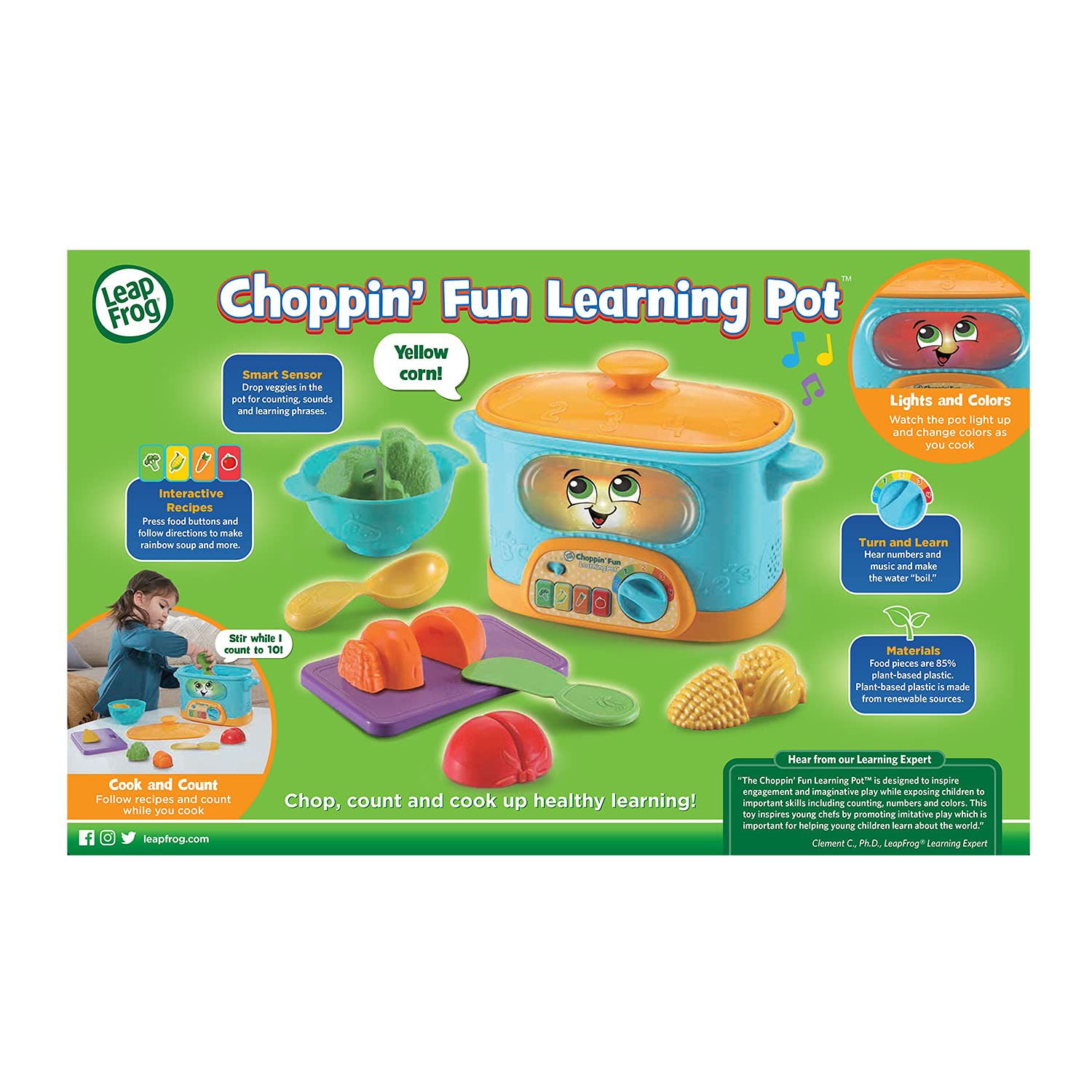 LeapFrog Choppin’ Fun Learning Pot, Multicolor