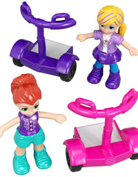 Polly Pocket Pocket World Mini Mall Escape Compact with Surprise Reveals, Micro Dolls & Accessories [Amazon Exclusive]
