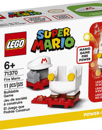 LEGO Super Mario Fire Mario Power-Up Pack 71370; Building Kit for Creative Kids to Power Up The Mario Figure in The Adventures with Mario Starter Course (71360) Playset (11 Pieces)
