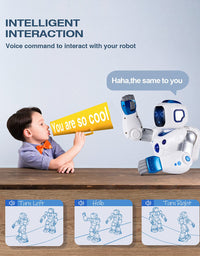 Ruko Smart Robots for Kids, Large Programmable Interactive RC Robot with Voice Control, APP Control, Present for 4 5 6 7 8 9 Years Old Kids Boys and Girls
