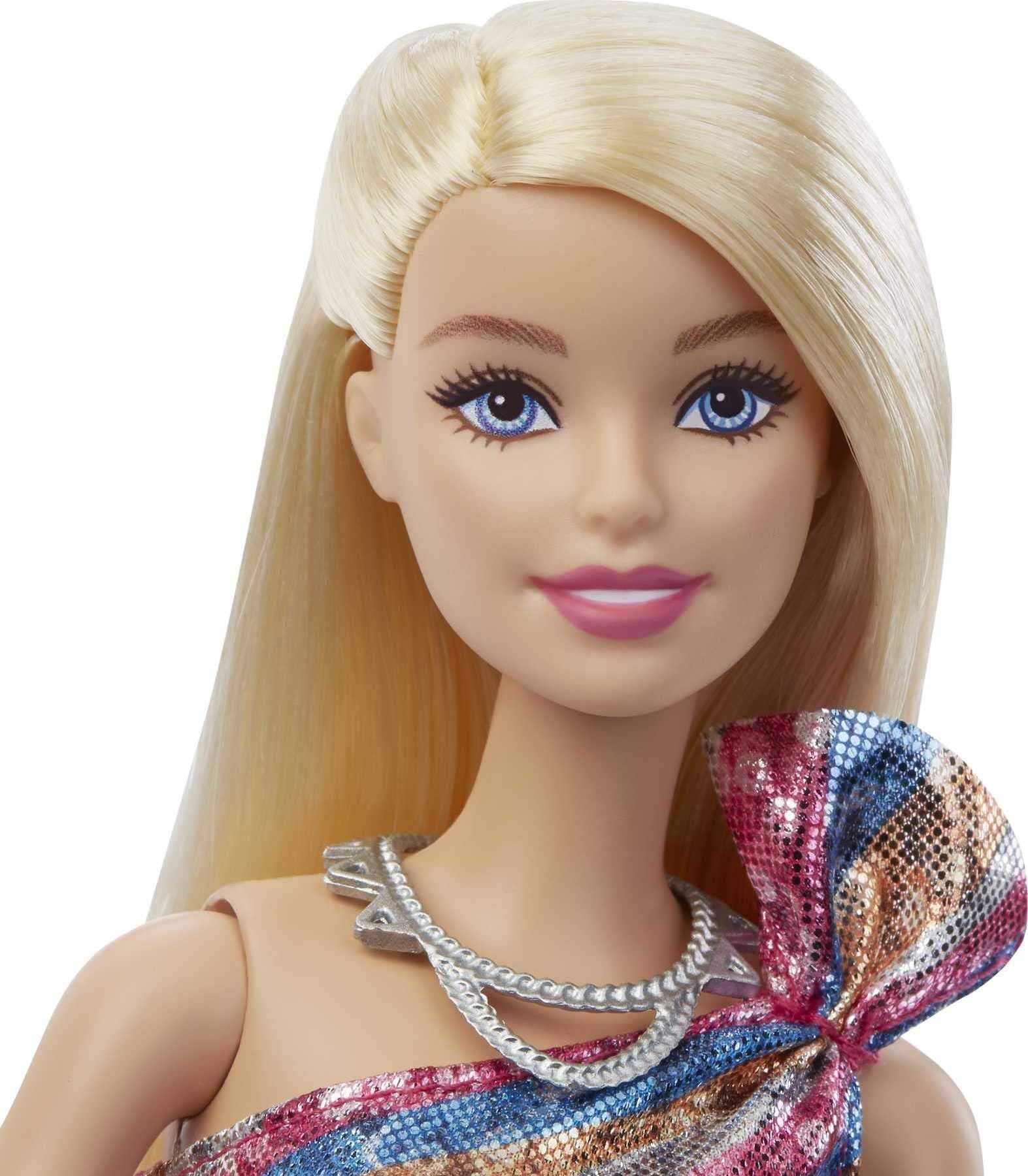 Barbie: Big City, Big Dreams Singing Barbie “Malibu” Roberts Doll (11.5-in Blonde) with Music, Light-Up Feature, Microphone & Accessories, Gift for 3 to 7 Year Olds