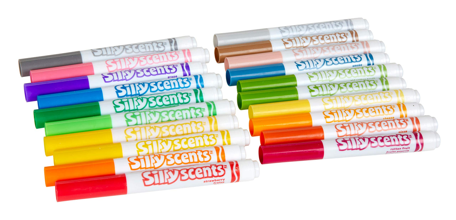 Crayola Silly Scents Sweet & Stinky Scented Markers, 20Count, Washable Markers, Gift for Kids, Age 3, 4, 5, 6