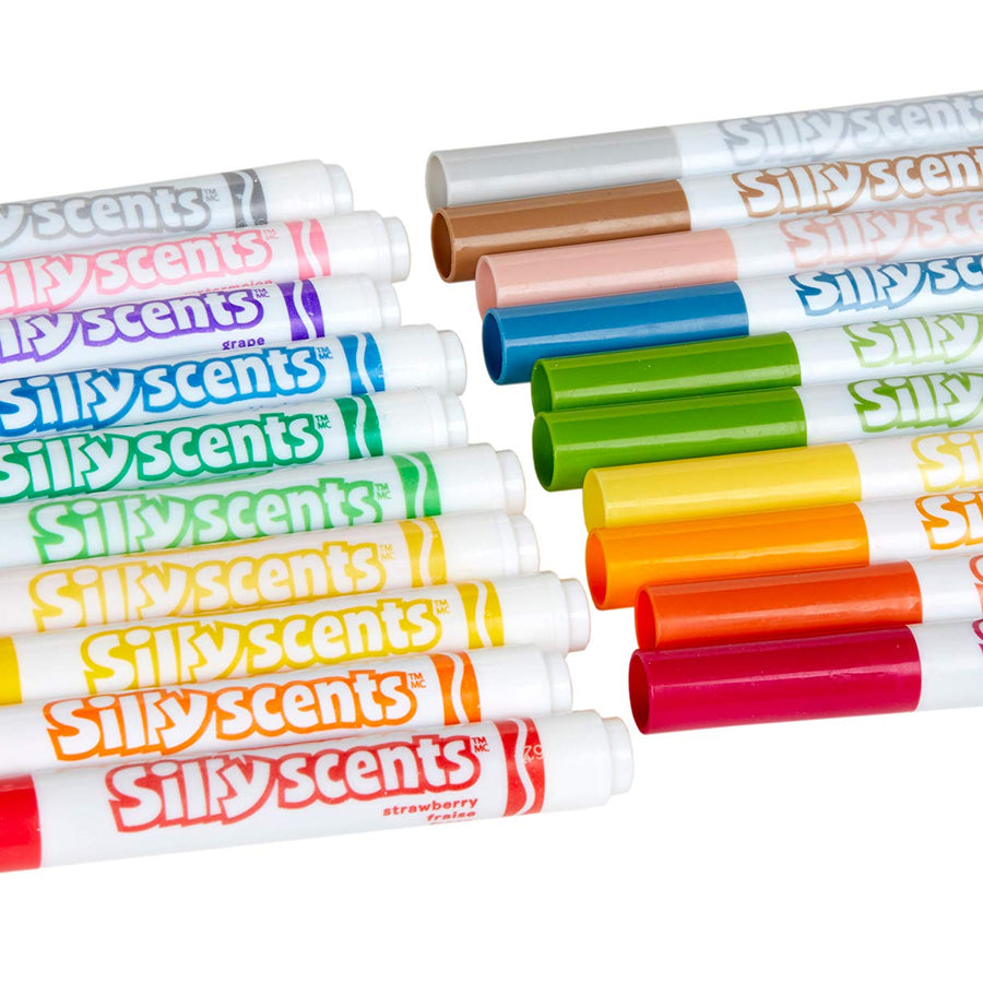 Crayola Silly Scents Sweet & Stinky Scented Markers, 20Count, Washable Markers, Gift for Kids, Age 3, 4, 5, 6