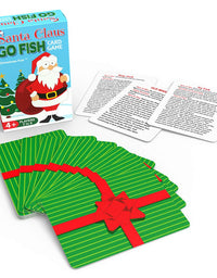 Santa Claus GO Fish, a Christmas Card Game for Kids (GO Fish, Old Maid, and Slap Jack), Play 3 Classic Kids Games Using ONE Holiday Themed Deck, Ideally Sized for Use as Stocking Stuffers
