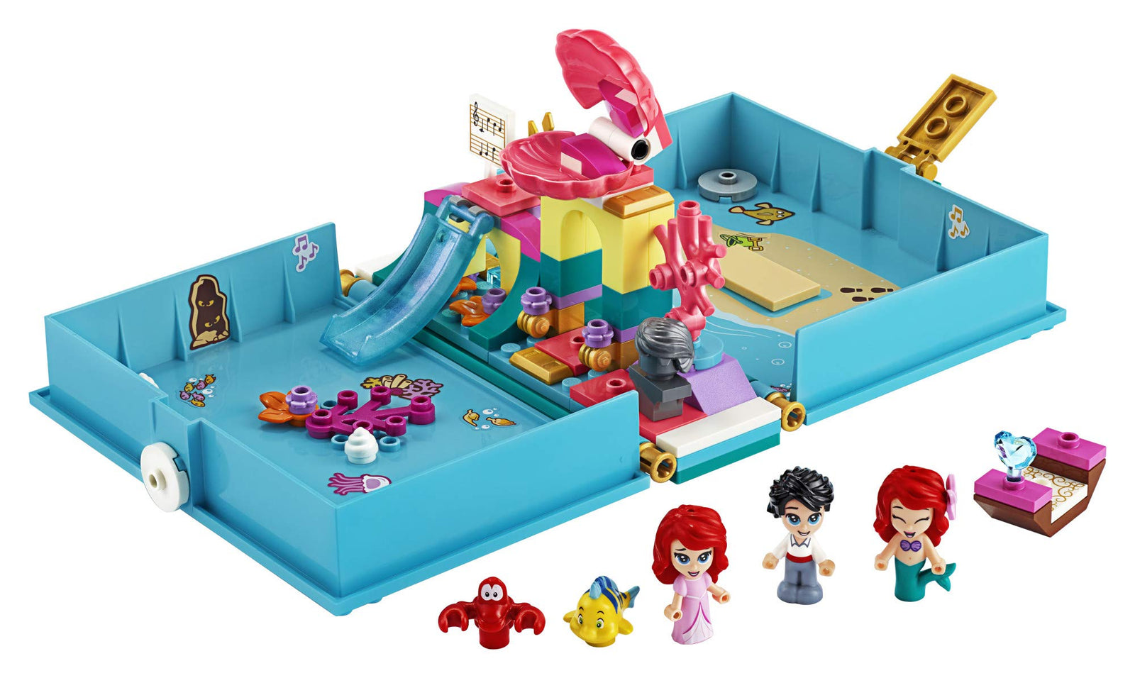 LEGO Disney Ariel’s Storybook Adventures 43176 Creative Little Mermaid Building Kit (105 Pieces)