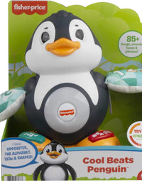 Fisher-Price Linkimals Cool Beats Penguin, Musical Infant Toy with Lights, Motions, and Educational Songs for Infants and Toddlers
