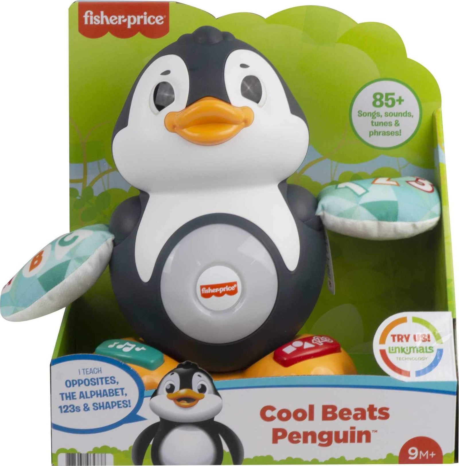 Fisher-Price Linkimals Cool Beats Penguin, Musical Infant Toy with Lights, Motions, and Educational Songs for Infants and Toddlers