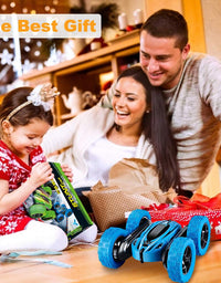 Remote Control Car RC Cars - Drift High Speed Off Road Stunt Truck, Race Toy with 2 Rechargeable Batteries, 4 Wheel Drive, Cool Birthday Gifts for Boys Age 6 7 8 9 10 11 Year Old Kids Toys
