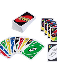 UNO Family Card Game, with 112 Cards in a Sturdy Storage Tin, Travel-Friendly, Makes a Great Gift for 7 Year Olds and Up [Amazon Exclusive]
