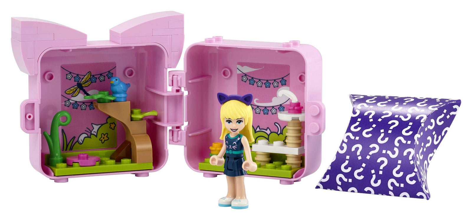 LEGO Friends Stephanie’s Cat Cube 41665 Building Kit; Kitten Toy for Kids with a Stephanie Mini-Doll Toy; Cat Toy Makes a Creative Gift for Kids Who Love Portable Playsets, New 2021 (46 Pieces)