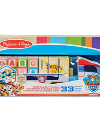 Melissa & Doug PAW Patrol Wooden ABC Block Truck (33 Pieces)
