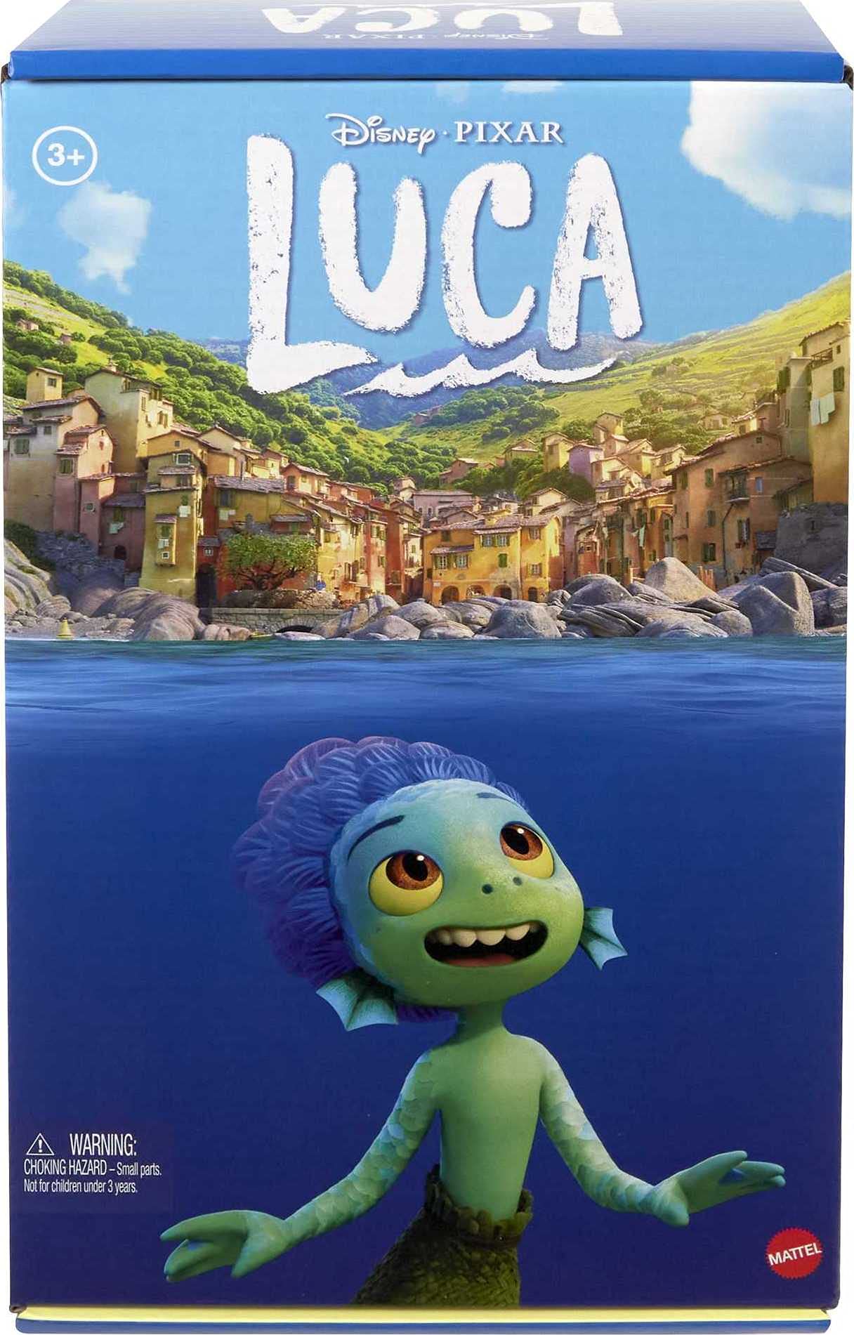 Disney and Pixar Luca - Luca Paguro Action Figure Movie Toy, Highly Posable with Color Change Elements, Removable Parts & Authentic Look, Kids Gift Ages 3 Years & Up
