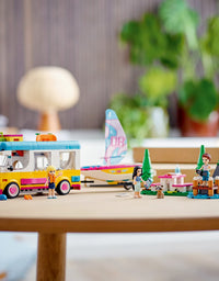 LEGO Friends Forest Camper Van and Sailboat 41681 Building Kit; Forest Toy; New 2021 (487 Pieces)
