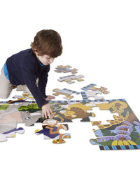 Melissa & Doug Safari Social Jumbo Jigsaw Floor Puzzle (24 pcs, 2 x 3 feet)
