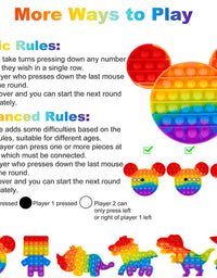 6 Packs Popitsfidgets Toy for Boys，Poppers It Popits Pops Popet Popitsfidgets Press Pop Bubble Sensory Stress Relief Satisfying Game Toy Package Fidgettoy Set Rainbow Mouse Dinosaur Space Robot
