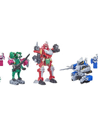 Power Rangers Dino Fury Megazord Mega Pack 5-Pack Zord Action Figure Toys for Kids Ages 4 and Up Zord Link Mix-and-Match Custom Build System (Amazon Exclusive)
