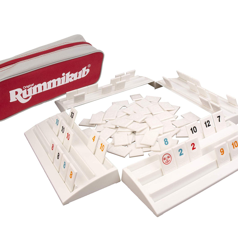 Rummikub - The Complete Original Game With Full-Size Racks and Tiles in a Durable Canvas Storage/Travel Case by Pressman - Amazon Exclusive